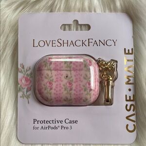 LoveShackFancy Pink Floral AirPods Pro 3 Protective Case